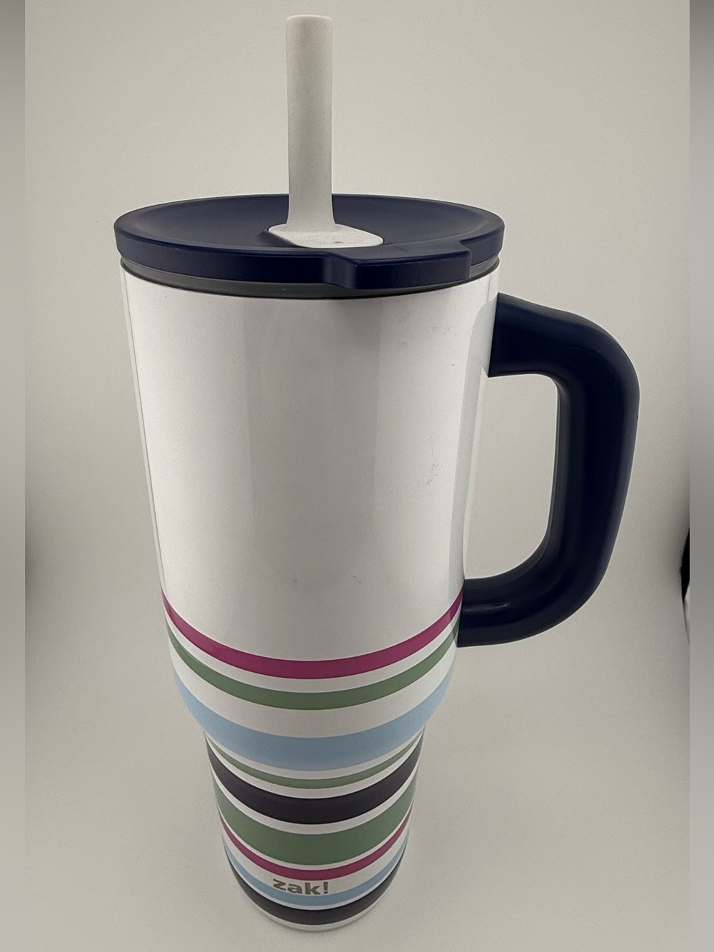 Zak Designs Summer Insulated Travel Tumbler for On the Go, 40oz Stainless Steel